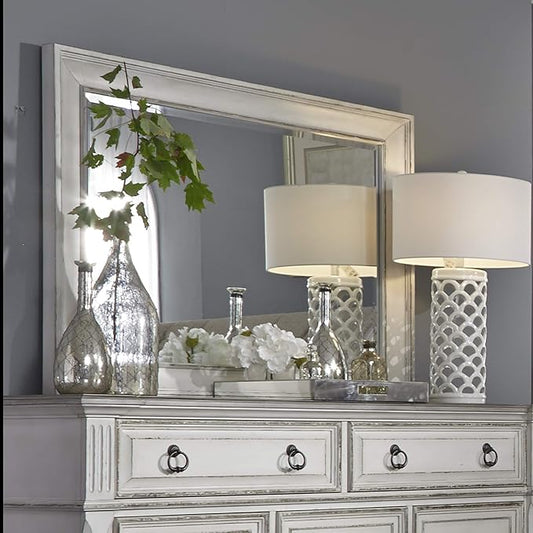 Liberty Furniture Industries Abbey Park Mirror, W48 x D2 x H37, White