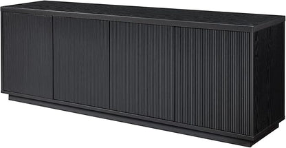 Henn&Hart Hanson, 70'' Rectangular TV Stand, Black Grain