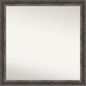 Amanti Art Brown Bathroom Mirror for Over Sink, 31x31 Bark Rustic Char Square Vanity Mirror, Large Country Rustic Frame, Hangs Horizonally and Vertically, Bathroom Wall Decor, Non-Beveled Edge