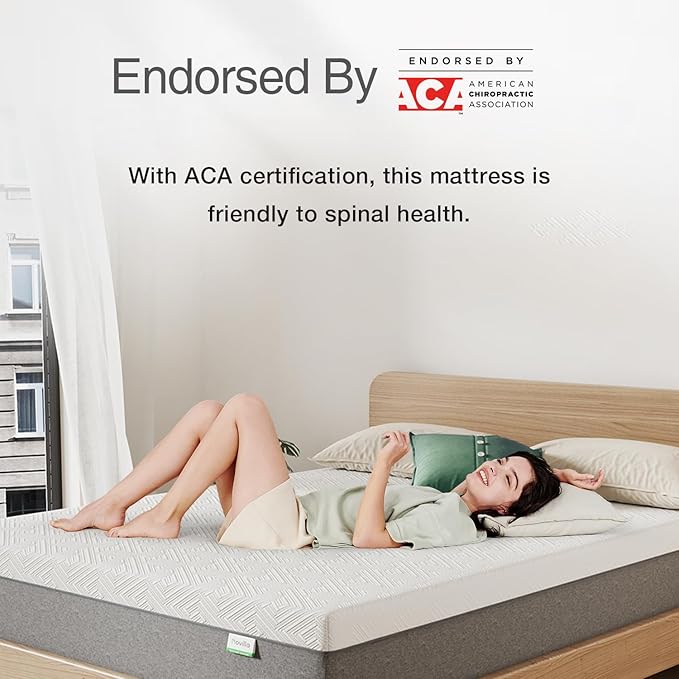 Novilla Twin Mattress 6 Inch, Gel Twin Memory Foam Mattressess in a Box for Supportive & Pressure Relief & Cooling Night Sleep, CertiPUR-US Certified