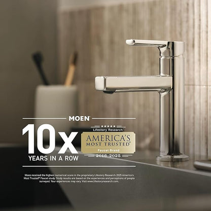 Moen DN0792CH Iso 22-Inch x 22-Inch Frameless Pivoting Bathroom Tilting Mirror, Chrome