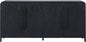 Walker Edison Chantelle Sideboard Buffet with Storage, 64", Black