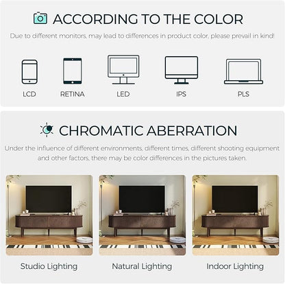 LINSY 70" Fluted TV Stand, Modern Entertainment Center for TVs Up to 80 inches, TV Console with Sliding Doors, Curved Profile Design, Media Console for Living Room, Walnut