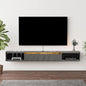 Floating TV Stand, 47'' Wall Mounted Entertainment Center TV Media Console, Floating Shelves with Door, Floating TV Cabinet Large Storage TV Bench for Living Room (Dark Grey, 47.63IN)