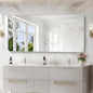 30x60 Inch Silver Bathroom Mirror, Large Rectangular Vanity Mirror, Metal Framed Rectangle Mirror, Rounded Corner Wall Mounted Mirrors for Living Room Bedroom Entryway Horizontal or Vertical