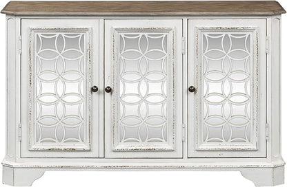 Liberty Furniture Industries Magnolia Manor TV Console, W51 x D18 x H32, White