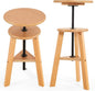 VISWIN Adjustable Drafting Stool for Artists & Adults, 19"-26" Height Solid Beech Wood Art Stool for Studio, Swivel Drafting Chair for Drawing, Home Use, Office, Kitchen