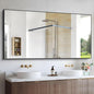 Black Bathroom Mirror for Wall, 60x30 Inch Rectangle Mirrors with Metal Frame, Modern Vanity Wall Mirror Decor for Bathroom Living Room, Entryway Hangs Horizontal or Vertical