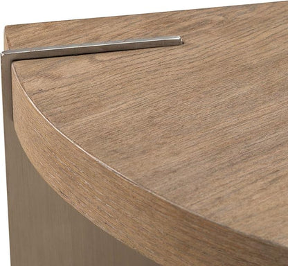 Liberty Furniture Harlow Living Room Sofa Table - Sandstone & Satin Nickel