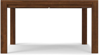 SIMPLIHOME Wilson Square Dining Table, Solid Wood Walnut Veneer, 54-inches Square, Transitional-Style Kitchen Table for up to 8 People