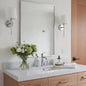 24x36 Inch Nickel Bathroom Mirror for Wall, Aluminum Frame Rectangle Rectangular Vanity Mirror, Modern Large for Bedroom, Living Room, Horizontal or Vertical