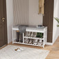3-Tier Bamboo Shoe Rack Bench, Shoe Storage Organizer Bench, Entryway Benchs, Shoes Rack for Front Door Entrance, Entryway Bathroom Bedroom