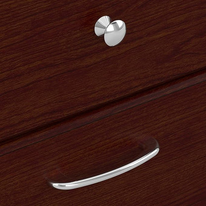 Bush Furniture Cabot L Shaped Computer Desk in Harvest Cherry | Corner Table with Drawers for Home Office