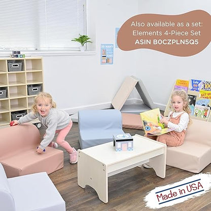Children's Factory Library Lounger, Flexible Seating Classroom Furniture, Comfy Kids Chairs, Clay, Single Lounger