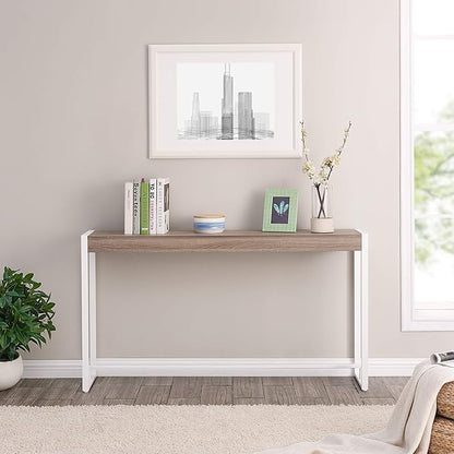 Holly & Martin Macen Console Tables Online - Mocha Gray with White Tables