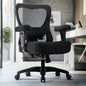 Big and Wide Office Chair 500lbs，Ergonomic Desk Chair with 4 Way Adjustable Lumbar Support, Thicker Seat Cushion, 2D Armrest, Rocking Function, Stable Comfy Computer Mesh Chairs, Black