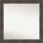 Amanti Art Brown Bathroom Mirror for Over Sink, 31x31 Alta Medium Brown Square Vanity Mirror, Large Country Rustic Frame, Hangs Horizonally and Vertically, Bathroom Wall Decor, Non-Beveled Edge