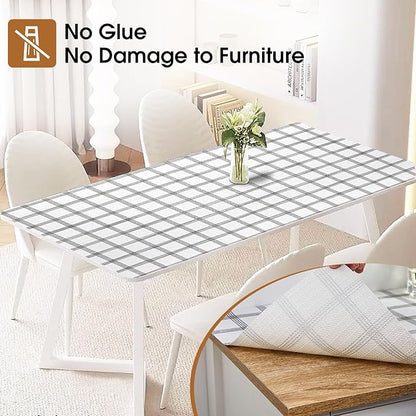 Beautysaid Shelf and Drawer Liner for Kitchen Cabinet, Non Adhesive Non Slip Shelf Paper Waterproof Washable Thickened for Dresser Pantry Shelve Bathroom Protector Liner(Plaid,18 in x 20 FT)