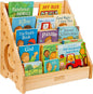 Baby Bookshelf for Toddlers Ages 1-3 - Montessori Nursery Book Shelf with Front-Facing Storage - Kids Book Organizer for Playroom and Bedroom