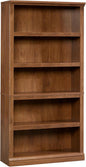 Sauder Miscellaneous Storage 5 Split Bookcase/Book Shelf, L: 35.28" x W: 13.23" x H: 69.76", Oiled Oak finish