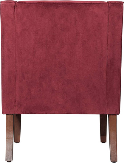 HomePop Swoop Arm Living-Room-Chairs, Dark Tan Velvet