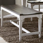 Liberty Furniture Industries Allyson Park Wood Seat Bench, W52 x D17 x H19, White
