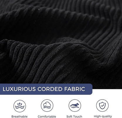 MAXYOYO Convertible Sofa Bed, Fold Out Single Sleeper Sofa with Pillow, 4 in 1 Tufted Folding Couch Bed Foam Floor Couch, Lazy Chair for Living Room Bedroom Guest Room, Black