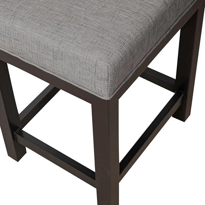 Liberty Furniture Industries Tanners Creek Uph Console Stool (3 Piece Set), W19 x D16 x H25, Medium Gray