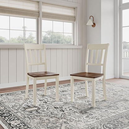 Signature Design by Ashley WhiteOwing Dining Chair, Brown/Cottage White