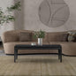 NTC Mingle Modern Wooden Rectangle Coffee Table with Hidden Drawer – Waterproof & Heat Resistant, Burnt Black