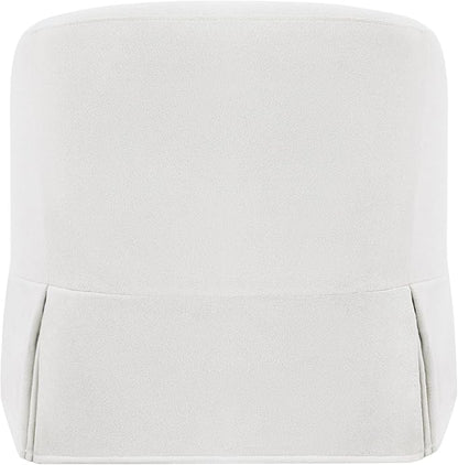 Swivel Accent Chair Set of 2, 360 Degree Performance Fabric Armchair Modern Barrel Chairs Armchair for Living Room Bedroom Home and Office,Cream White