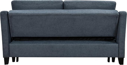 ERYE Modern 3-in-1 Sofa Loveseat Convertible Sleeper Sofabed, Queen Size Upholstered Love Seat Sofa Soft Cushion Daybed with Pull Out Sleeper Couch Bed for Living Room Home Apartment RV