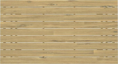 SIMPLIHOME Kona SOLID ACACIA WOOD 65 inch Wide Rectangle Contemporary Outdoor Dining Table in Light Teak for the Dining Room