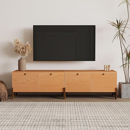 Sebastack Coffee Table, Expandable Entertainment Center and Media Console with Storage and Drawer,Wooden Furniture for Living Room, Bedroom，31 inch Width Basswood Color (1 pcs)