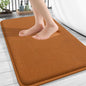 OLANLY Thick Memory Foam Bath Mat Rug 30x20, Extra Soft Absorbent Bathroom Rug, Quick Dry Bath Mats, Non-Slip, Machine Washable Carpet for Bathroom, Tub and Shower, Home Decor Accessories, Ochre
