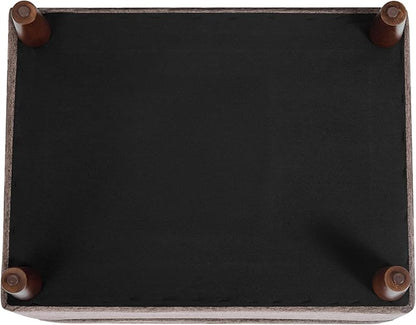 Home Decor | Dinah Collection Modern Storage Ottoman | Ottoman with Storage for Living Room & Bedroom (Chocalate Brown)