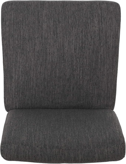 Christopher Knight Home Kuna Contemporary Upholstered Dining Chair (Set of 2), Charcoal + Gray