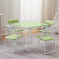 VECELO Kids Folding Activity Table and Chair Set, with Ultra Soft Padded Cushion, 5 Piece, Sage Green