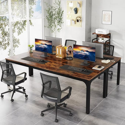 Tribesigns 78.7 Inches Extra Long Computer Desk 2 Person Desk, Double Long Desk, Workstaion for Home Office