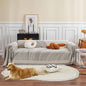 STACYPIK Stylish Striped Sofa Cover for Dogs,Non Slip Couch Protector for 3 Cushion Sofa, Pet-Friendly Couch Covers for Loveseat, Washable Boho Jacquard Couch Cover Blanket for Living Room-71X134IN