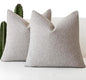 Foindtower Pack of 2 Textured Boucle Throw Pillow Covers Accent Solid Decorative Pillow Cases Cozy Woven Couch Cushion Case for Sofa Bedroom Living Room Home Decor, 20 x 20 Inch,Neutral Grey