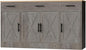 Shintenchi Buffet Cabinet with Storage,53.4" Large Kitchen Storage Cabinet with 3 Drawers and 4 Doors,Wood Farmhouse Buffet Sideboard with Adjustable Shelf for Kitchen Living Room,Ash Grey