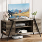 Garvee 47 Inch TV Stand with Slanted Metal Legs, Industrial Media Console with Adjustable Open Shelves, Wooden Entertainment Center Television Stand for Living Room, Bedroom, Oak