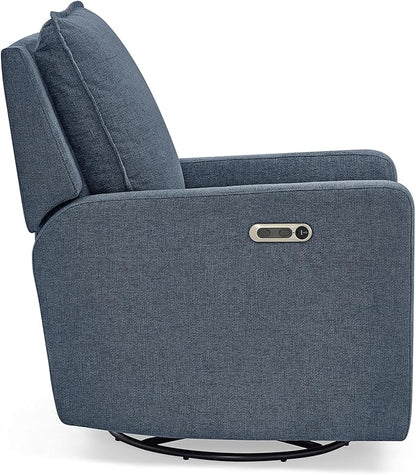 Delta Children babyGap Harlowe Power Recliner with USB-A and Type-C Ports Greenguard Gold Certified – Stain-Resistant Performance Fabric is Oeko-TEX Standard 100 Certified, Slate