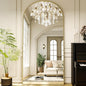 78"x38" Arched Full Length Mirror with HD Real Glass, Aluminum Frame, Shatter-Resistant, Wall Mounted or Standing, Gold Floor Mirror for Bedroom & Dressing Room