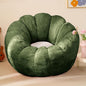 Pumpkin Bean Bag Sofa Chair for Adult, Beanbag Couch with Filler for Reading and Relaxation, Comfy and Lazy Sofa for Dorm, Apartment, Living Room and Bedroom, Dark Green