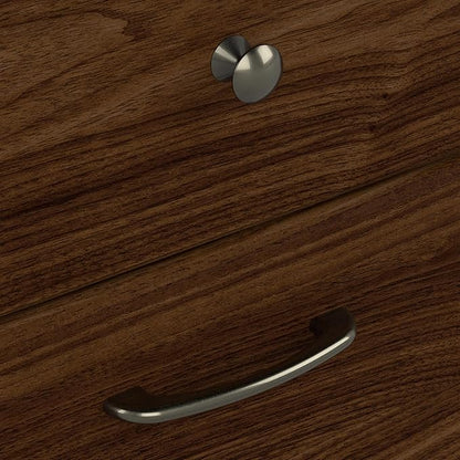 Bush Furniture Cabot L Shaped Desk with Hutch | Corner Desk with Storage for Home Office in Modern Walnut | 60W L Shaped Computer Desk