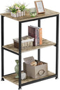 VECELO Tall End Side Table,30" Height Nightstand with 3-Tier Storage Shelf for Living Room Bedroom Office Hallway Study