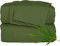 King Sheets by Pure Bamboo, Genuine 100% Organic Viscose Derived from Bamboo Bed Sheet Set, Luxuriously Soft & Cooling, Double Stitching, Lifetime Quality Promise (King, Pesto)