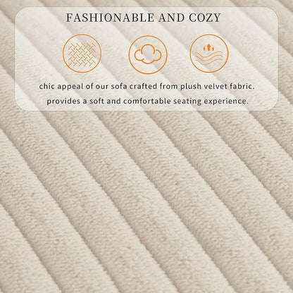 96.1 Inch L-Shaped Convertible Sectional Sleeper Sofa with Pull Out Bed, Storage Bags and 2 Hidden Cup Holders on Arms, Upholstered Corner Couch for Living Room Office Apartment, Beige